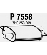 FENNO STEEL - P7558 - Глушитель средний VW TRANSPORTER 2.5TDI 03-